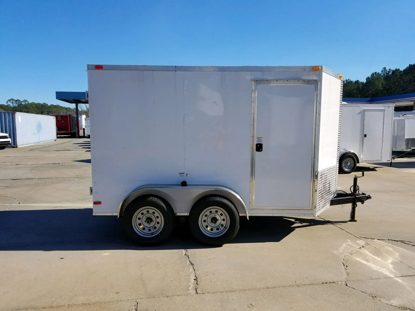 6x10 Double Axle Enclosed Trailer