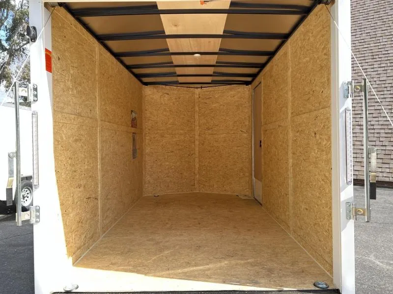 7x14 tandem axle enclosed cargo trailer - interior view