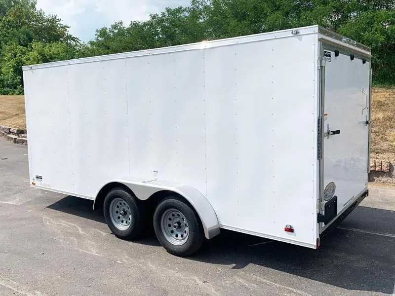 7x14 tandem axle enclosed cargo trailer - side view
