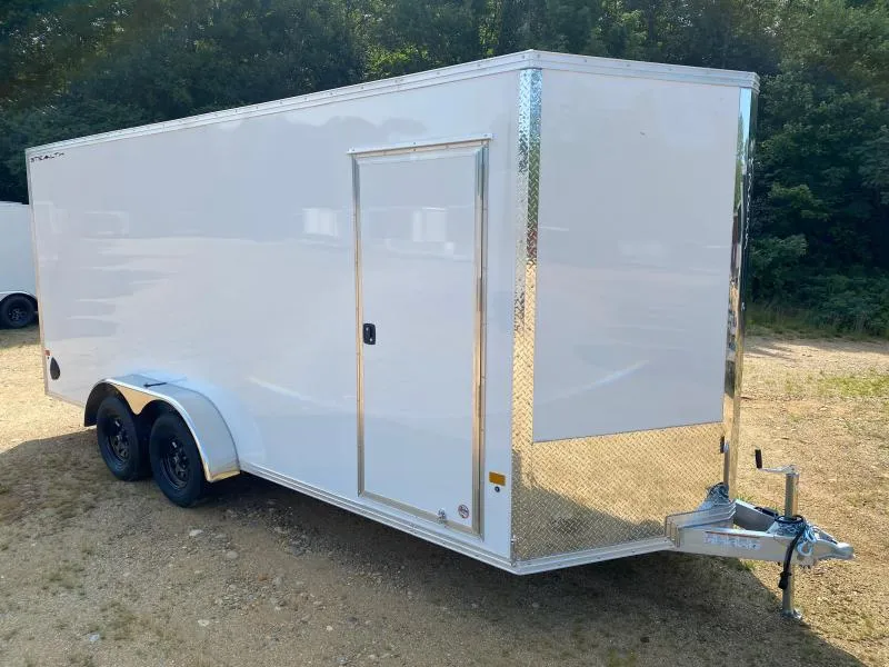 7x18 enclosed trailer - side view