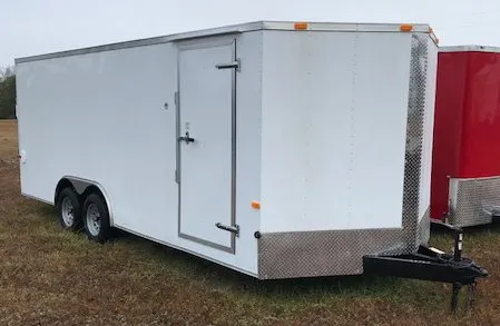 8.5x12 enclosed trailer front view