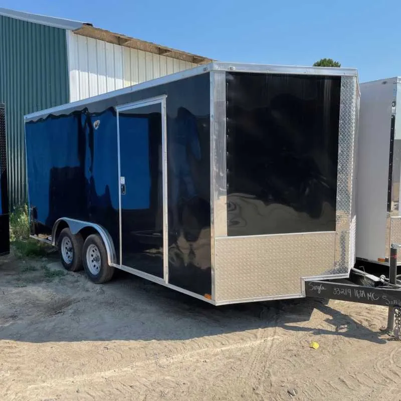 8.5x14 enclosed trailer exterior view