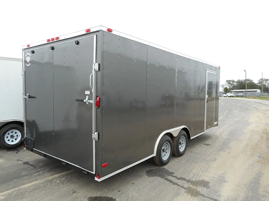 8.5x20 enclosed trailer - blackout enclosed trailer package