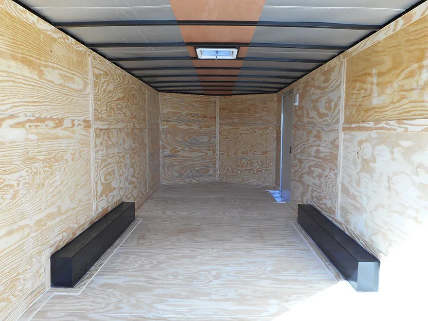 8.5x20 enclosed trailer - interior cargo space