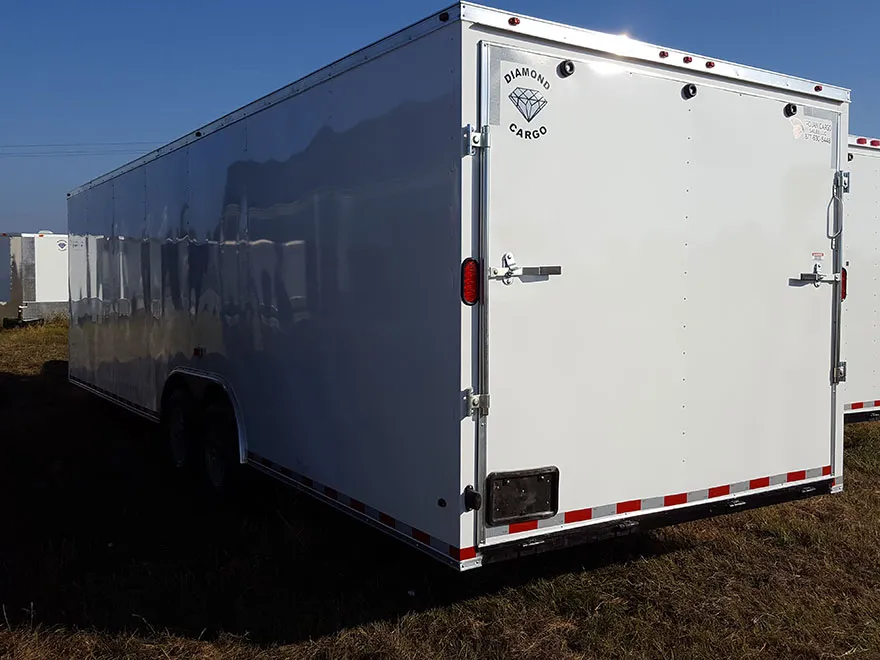 8.5x22 enclosed trailer - interior cargo space