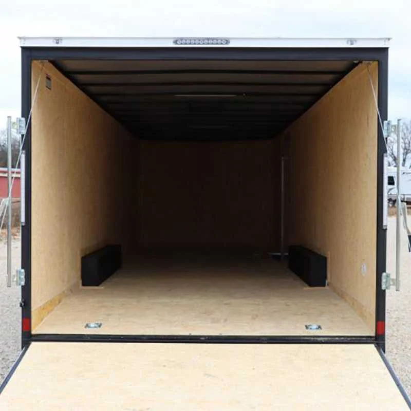 8.5x24 enclosed trailer - interior cargo space