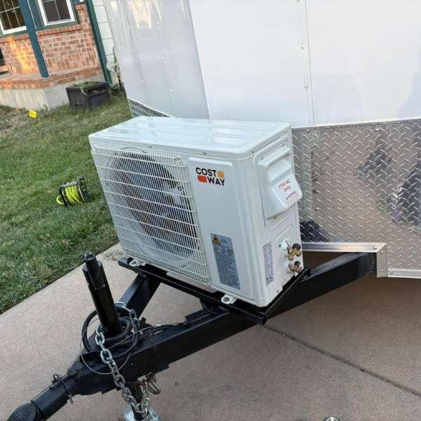 Electrical package with breaker protection and outlets for trailer AC operation