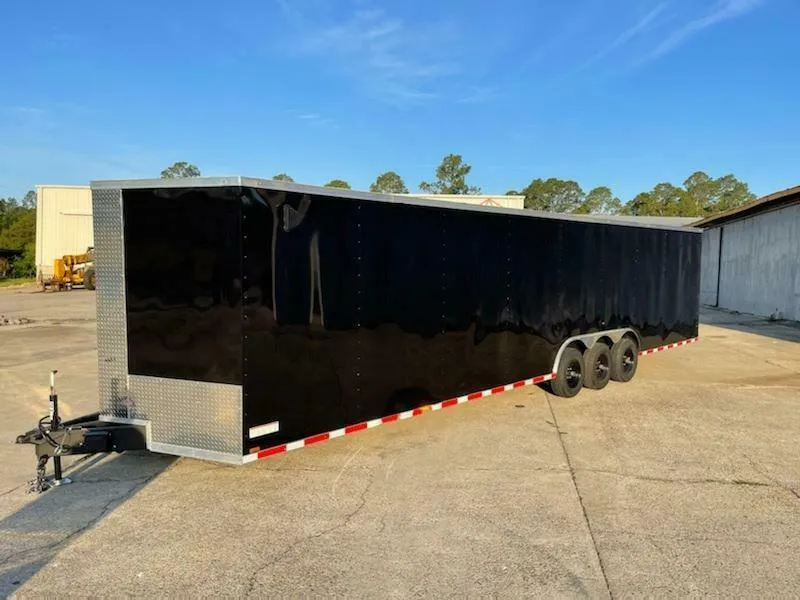 Manual awning on enclosed trailer for simple shade coverage