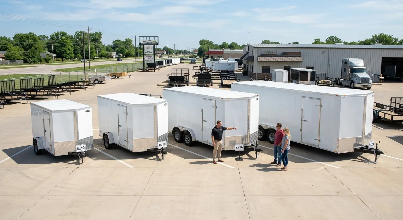 A versatile enclosed cargo trailer for business and personal use