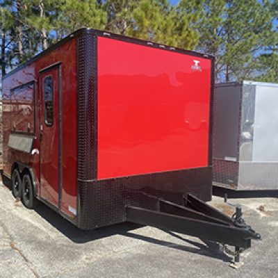 Concession with Flat Front Concession Window Trailer